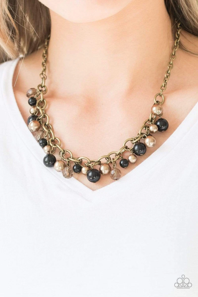 SET The Grit Crowd Black Necklace Grit And Glamour Black