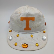 Tennessee Volunteers Vols Hat Womens Custom Cap Large Rhinestones Glitter T Logo