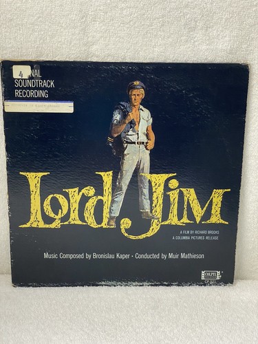 Lord Jim Original Soundtrack Recording VTG Vinyl LP -CP 521- Colpix Records 1965