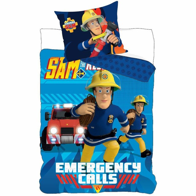 Fireman Sam Emergency Calls Single Duvet Cover Set 100 Cotton