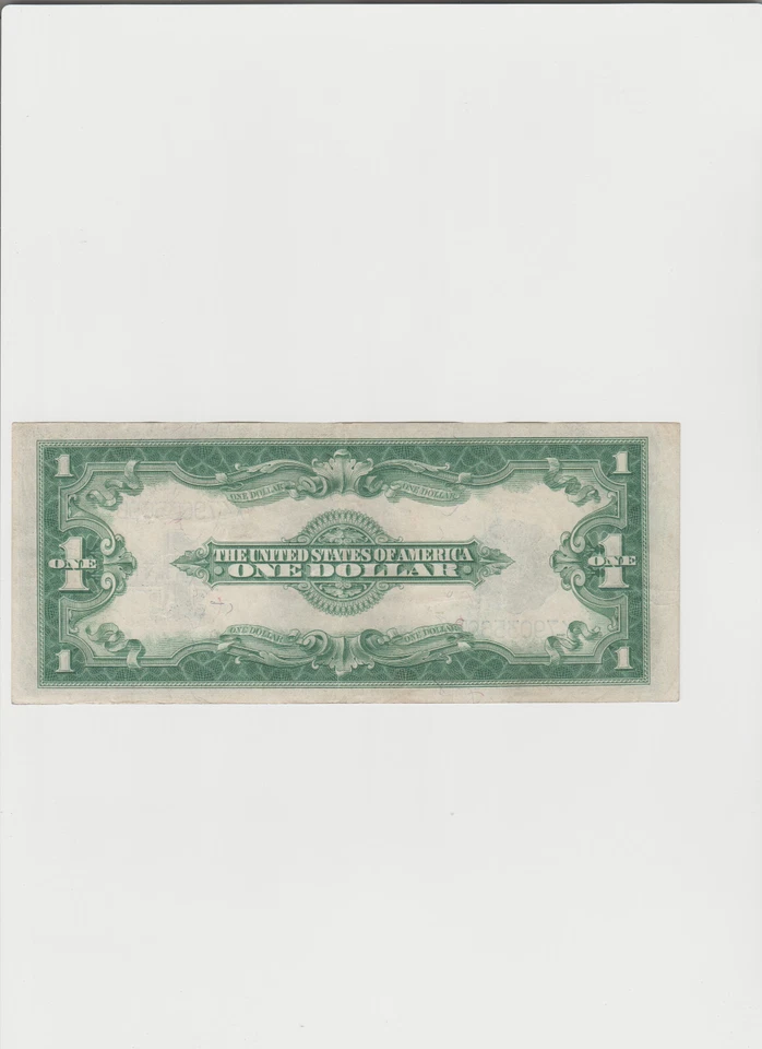 1923 $1 One Dollar Silver Certificate Note Horse Blanket Large Size Banknote. - Image 3 of 4