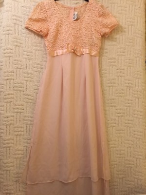 Vtg Jeffrey Dara Nordstrom Light Pink Evening Gown Dress Size