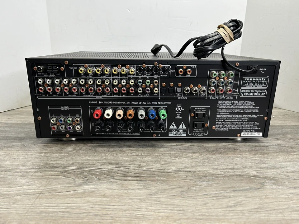 Marantz SR-4500 Stereo Receiver Audio/Video Surround Sound *Works* No Remote - Image 4 of 4