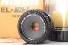 EXCELLENT IN BOX NIKON EL-NIKKOR 50mm F4 MF LENS