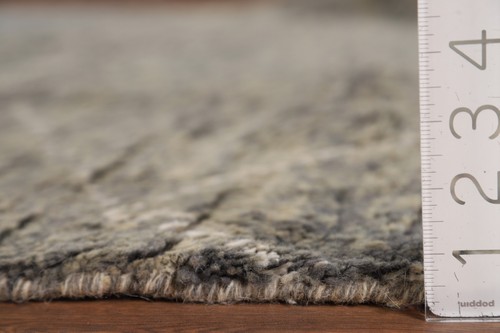 Luxury Hand-Knotted Contemporary Moroccan Wool Area Rugs Grey 8x11 ft - Picture 17 of 17