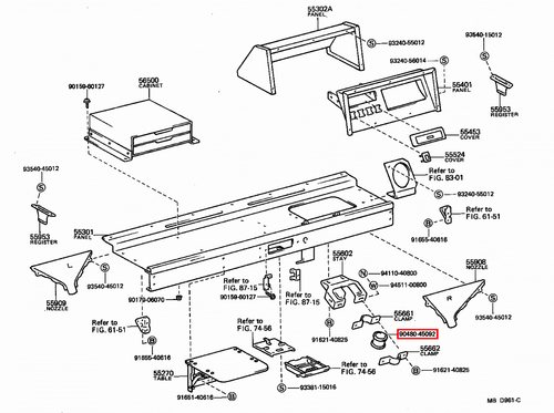 Genuine Toyota LandCruiser FJ45 FJ43 FJ42 FJ40 Steering Column Mounting Grommet - Picture 16 of 20