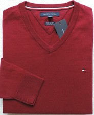 Tommy Hilfiger Men's Signature Solid V-Neck Sweater Size: L