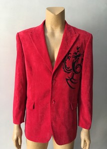 vintage red blazer