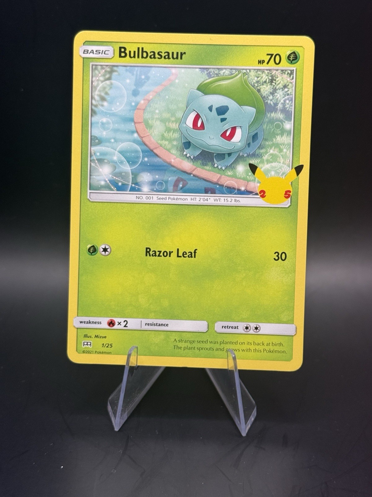 Bulbasaur 1/25 Promo McDonald's 25th Anniversary Promos HP