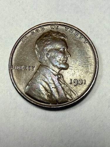 1931 LINCOLN CENT- VF  LAMINATION MINT ERROR (ADD TO YOUR SET) PRICED TO SELL 🔥