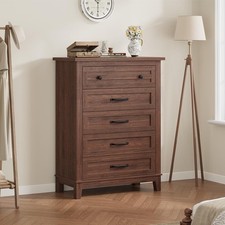 5 Drawers Dresser for Bedroom ,Modern Vertical Dresser ,Storage Chest of Drawers