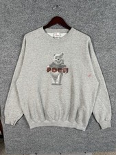 Vintage Winnie the Pooh Sweatshirt Crewneck Sz XL Y2K 90s Disney Cartoon Piglet