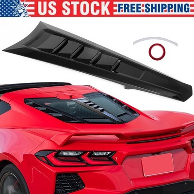 Rear Split Window Applique Louver Cover Trim For Corvette C8 2020-2022 2023 2024