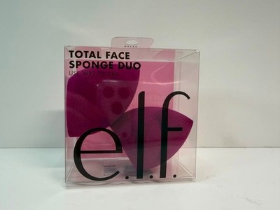 e.l.f. Total Face Sponge Duo, Plush, Multi-Sided & Latex-Free Makeup Sponges ...
