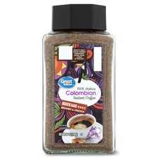 Great Value 100 Arabica Colombian Medium-Dark Roast Instant Coffee, 7 oz