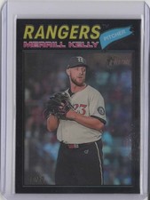 2026 Topps Heritage Chrome Black Refractors #316 Merrill Kelly    10/77