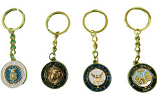 USA Military Patriotic Metal Key Ring Gift Key Chain Army Navy Marine Airforce