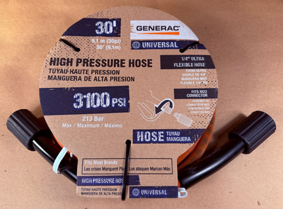 #ad NEW GENUINE OEM GENERAC PRESSURE WASHER 30#x27; HOSE 3100 PSI M22 0J3734A $39.99