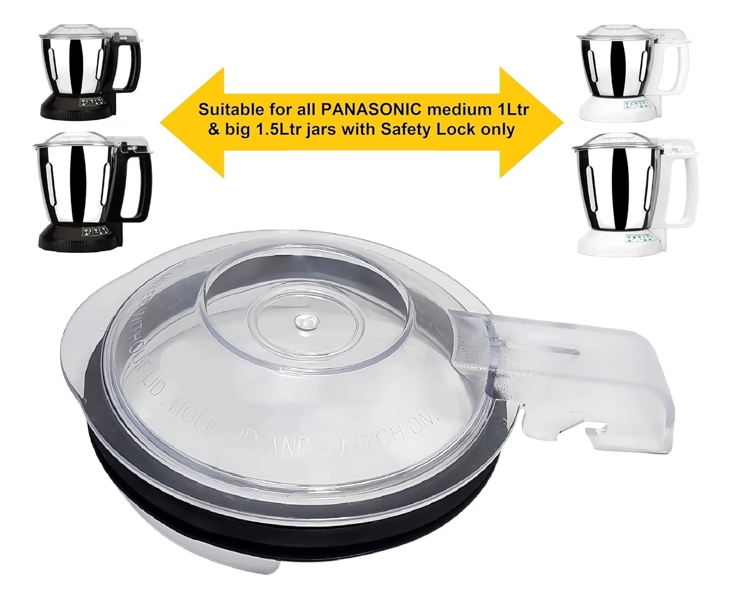 Panasonic Mixer Grinder Jar Lid for 1 & 1.5 Litres with Gasket ring