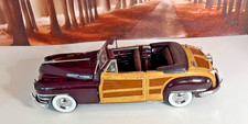 C. DANBURY MINT 1948 CHRYSLER TOWN AND COUNTRY .1/24 SCALE ..DIECAST..PRE-OWNED