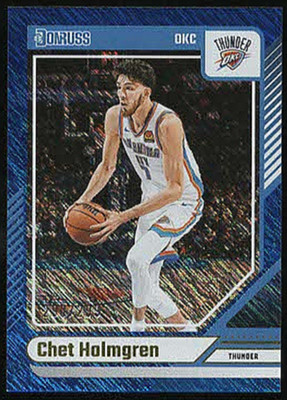 2024/25 Panini Donruss #122 CHET HOLMGREN "BLUE STORM" Parallel Card #290/299