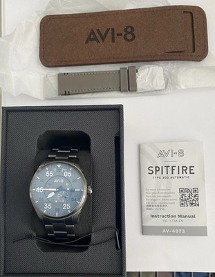 AVI-8 Spitfire Type 300 Edition, 21-Jewel Automatic Pilot  4073-44