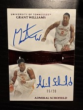 2019 Panini Flawless Grant Williams Admiral Schofield Dual RC Ruby Auto /20 SSP
