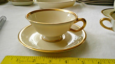 LENOX TUXEDO (GOLD BACKSTAMP) DINNERWARE PLATES BOWLS CUPS SAUCERS YOU PICK