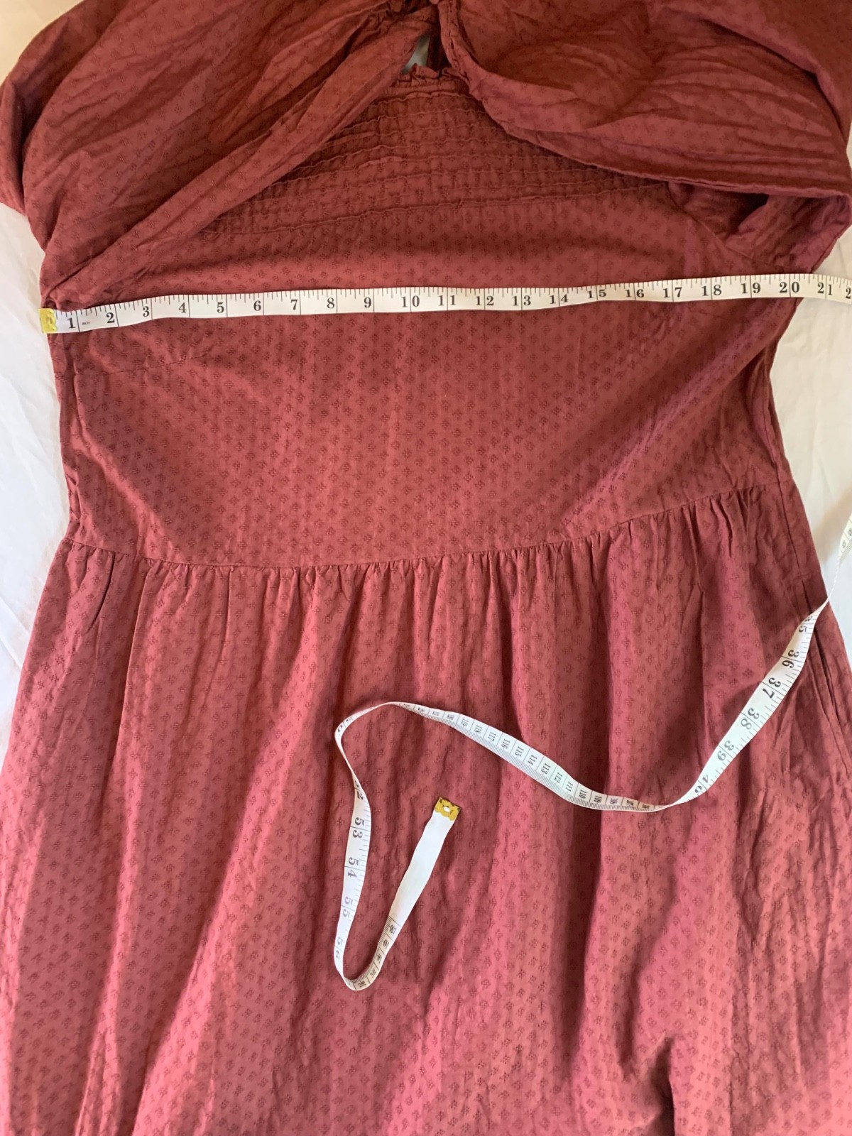 Universal Thread rust-burgundy prairie dress, ruf… - image 9