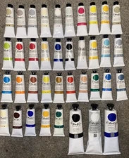 LOT of 38 GAMBLIN ARTISTS OIL COLORS PAINT 37ml And 150ml 🎨