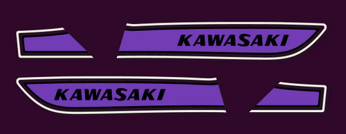 Stickers Kawasaki 750 H2C 1975 pour remplacer des décalcomanies usées ou ternies