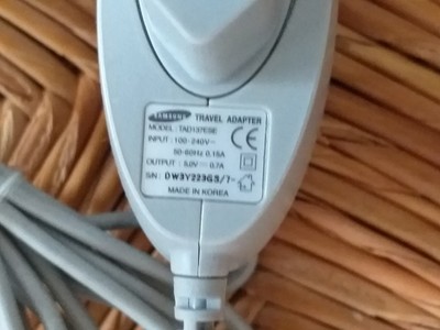Original Samsung Travel Adapter, Netzteil, Ladegerät, Ladekabel, TAD137ESE (T95)