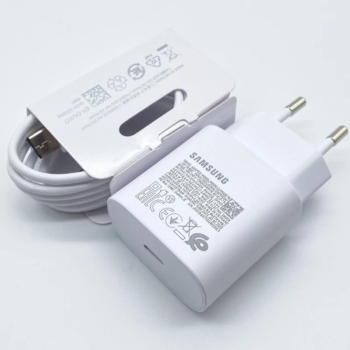 CARICABATTERIE SAMSUNG ORIGINALE 25W EP-TA800 + CAVO C GALAXY S20 S21 S22 S23 - Zdjęcie 6 z 8