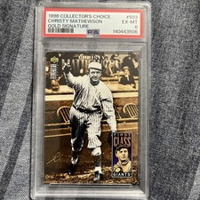 Christy Mathewson Cards and Autograph Guide 45
