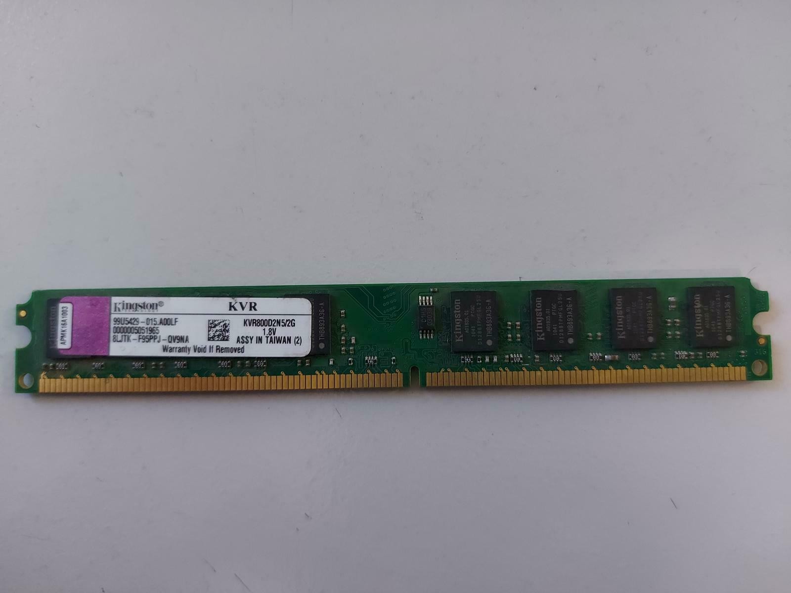 Kingston 2GB DDR2 800Mhz 240pin PC2-6400 DIMM ( KVR800D2N5/2G 99U5429-015 ) REF