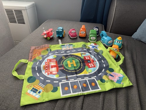 Big Cartoon Truck Car Toys for 1 Year Old Boy with Playmat/Storage Bag|Baby a...