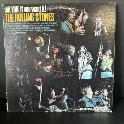 the rolling stones got live if you want it london LL3493 mono 1R/1P boxed maroon