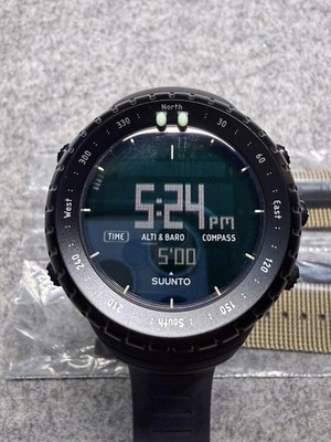 SUUNTO Core All Black Digital Quartz Watch + Additional FDE band