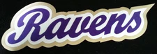 HUGE RAVENS IRON-ON PATCH - 4" x 12"  MANY COLORS AVAILABLE!!