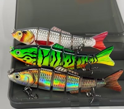  3 Stück Sinking Wobbler - 25,5 g Jointed Swimbait Hard Crankbaits