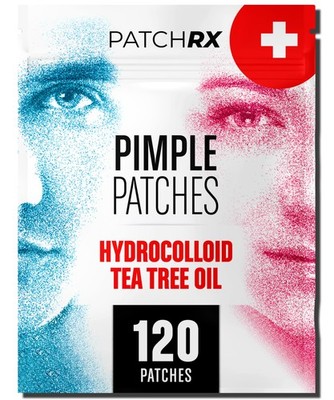 Pimple Patches for Face (120 Pack) Hydrocolloid Patch with Tea Tree Oil Pimple