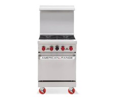 American Range AR-2RB 24" Gas Radiant Broiler Range w/ Space Saver Oven