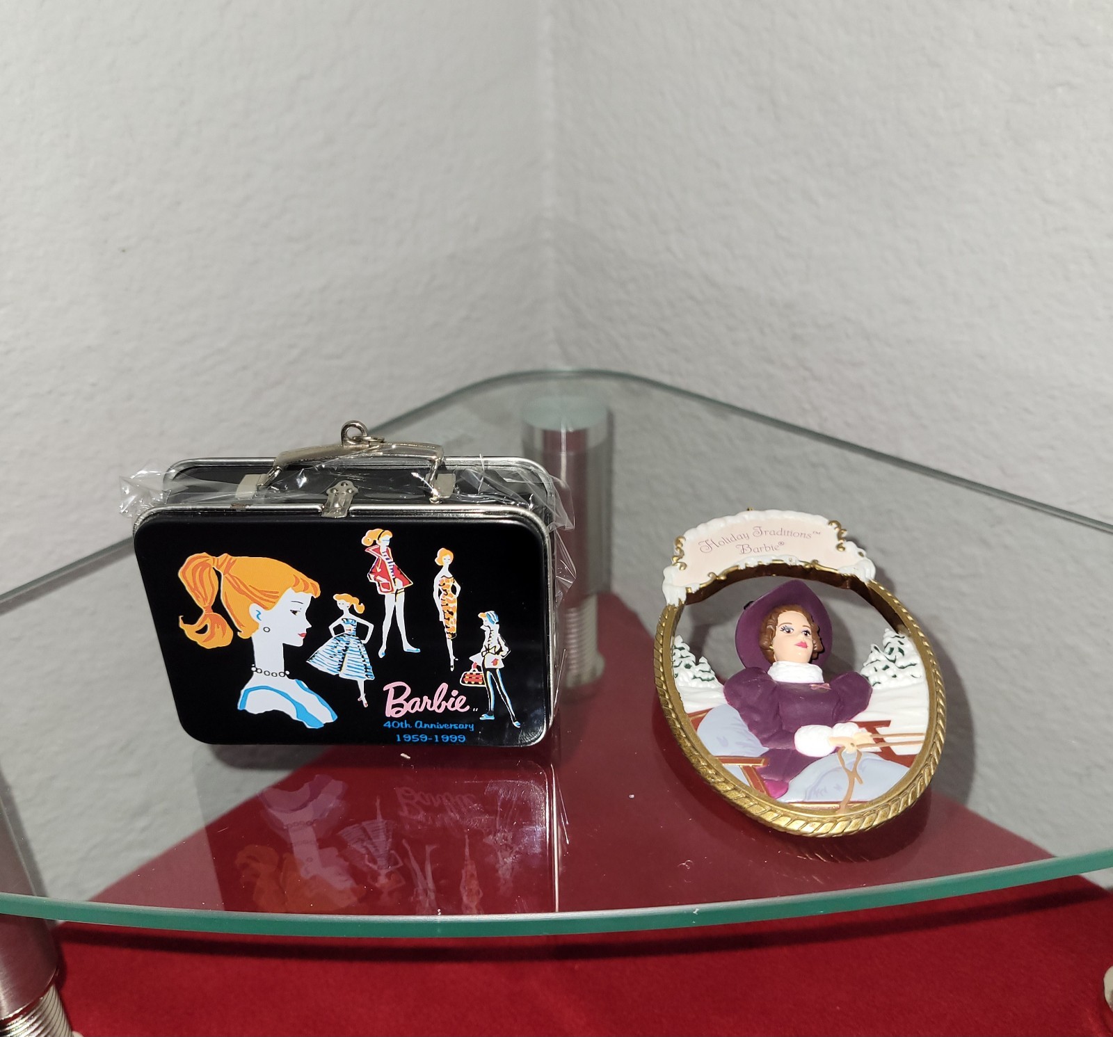 Lot of 2 Hallmark Keepsake Collectors Series Ornament Barbies. Check Description