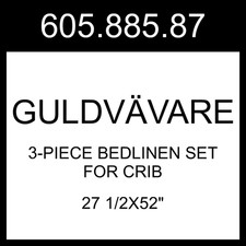 IKEA GULDV VARE 3-piece Bedlinen Set For Crib 605.885.87