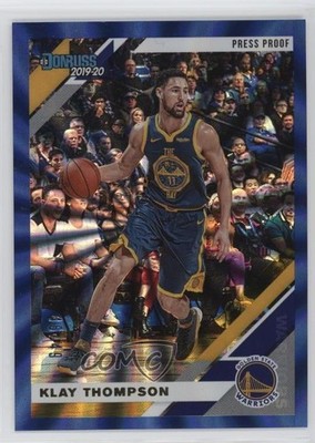 2019-20 Panini Donruss Press Proof Blue Laser /49 Klay Thompson #71 1p5y