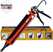 - Mortar Pointing Gun, 1 Quart (32 Fl Oz.) Capacity, 12:1 Thrust,2 Nozzles, Adju