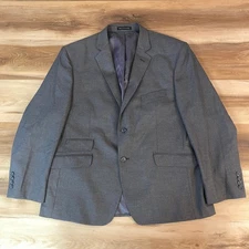 Perry Ellis Portfolio Men's Grey Slim Fit Suit Jacket Blazer 46S