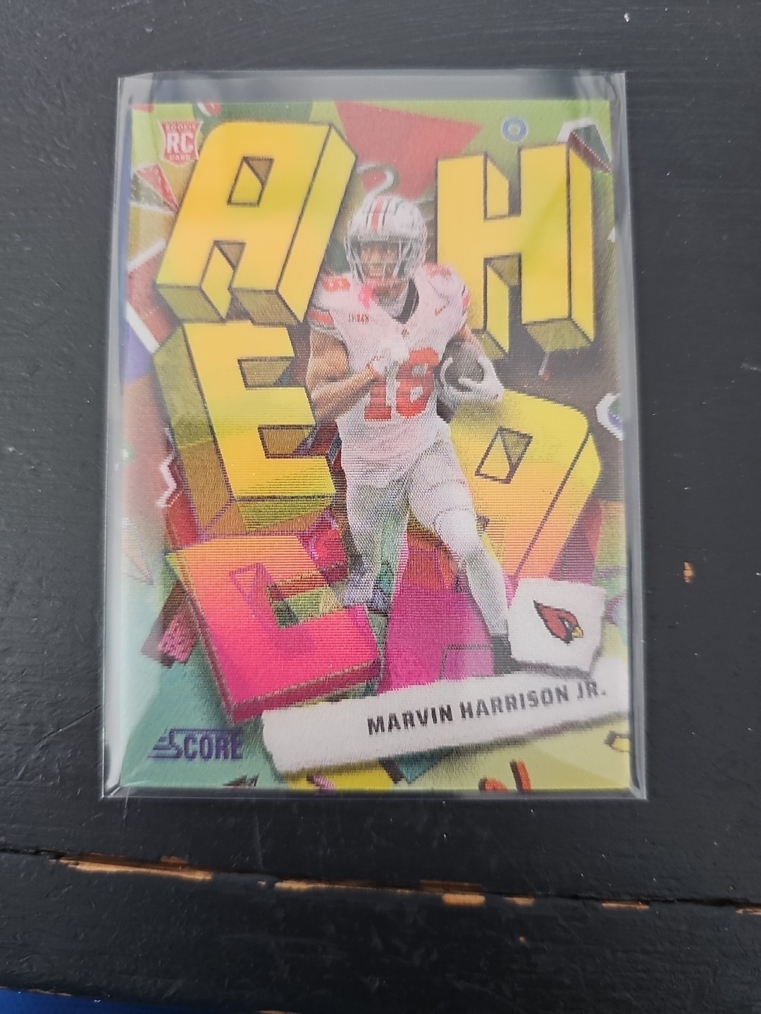 Marvin Harrison Jr. #SA-MHJ Step Ahead 2024 SCORE FOOTBALL Rookie Case Hit SSP