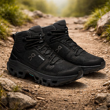 Men - On Running Cloudrock Mid Wp Black 3MF10161043 Size US 7-11