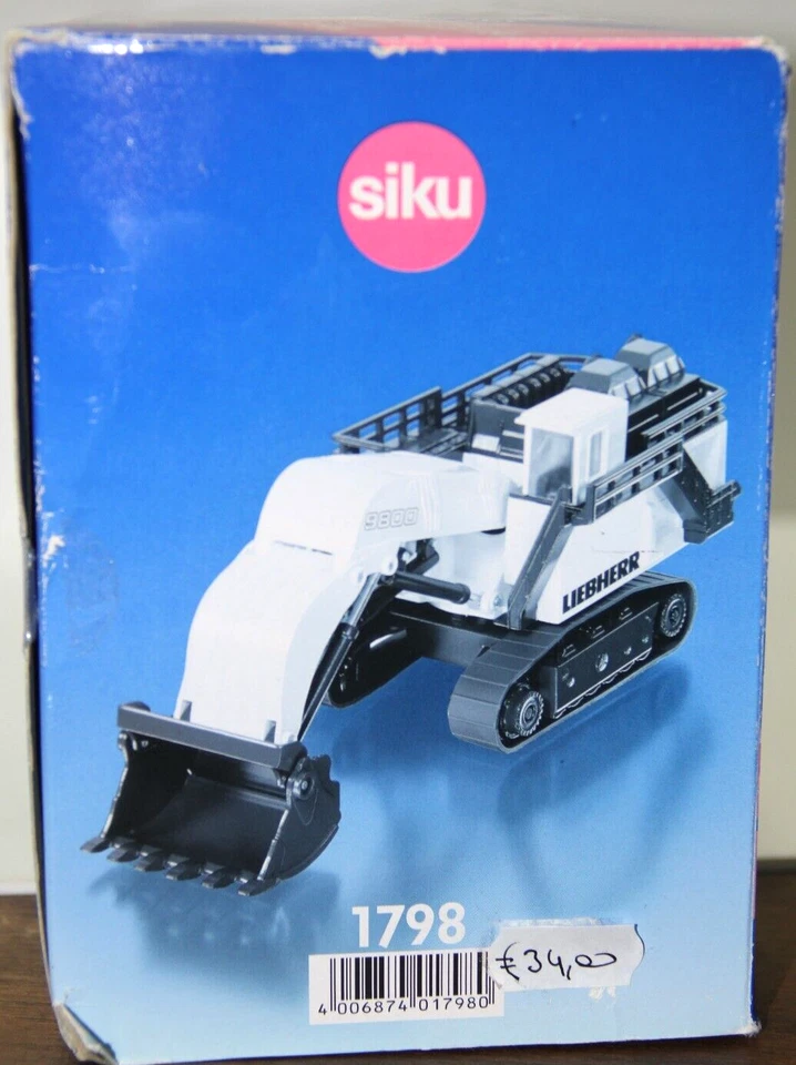 SIKU SUPER 1:87 LIEBHERR R9800 MINING-BAGGER ESCAVATORE ART 1798 - Immagine 3 di 4